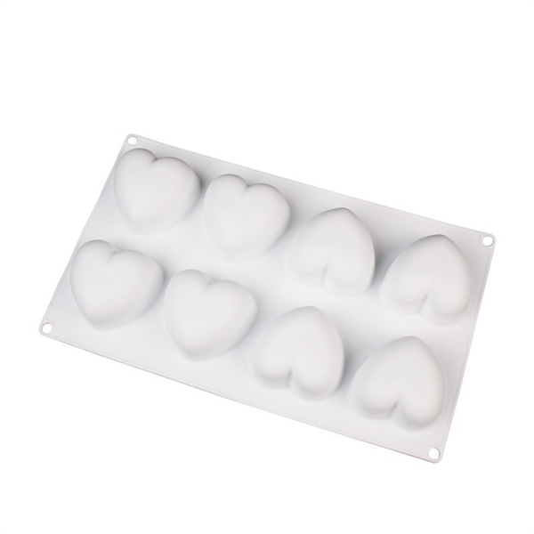 KHUÔN SILICON 8 Ô TIM LỚN