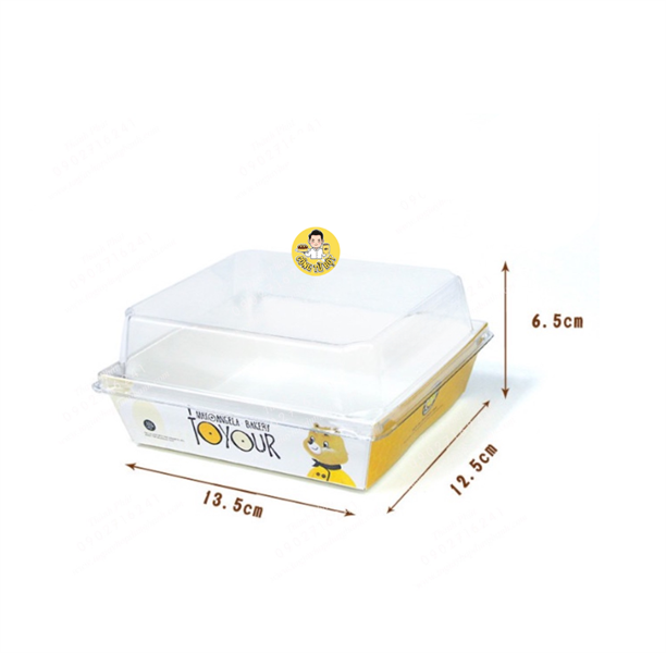 HỘP GẤU VÀNG VUÔNG E1413 (50/LỐC-1000/THÙNG)