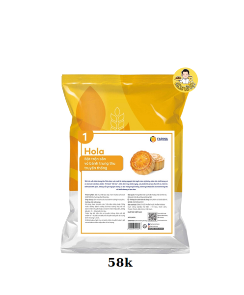 FARINA BỘT TRỘN SẴN VỎ BÁNH TRUNG THU TRUYỀN THỐNG HOLA 1KG