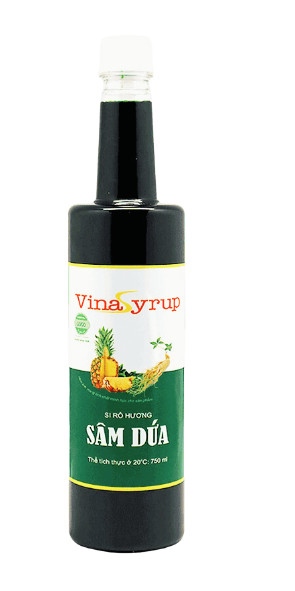 VINA SYRUP SÂM DỨA 750ML (12/THÙNG)