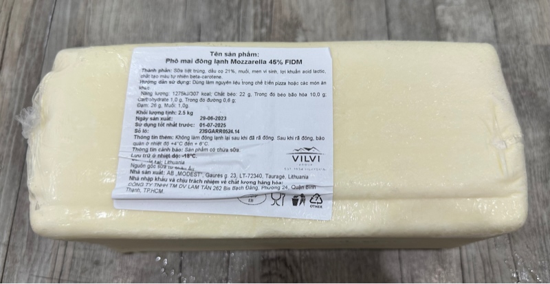 PHÔ MAI KHỐI VILVI ĐỨC 2.5KG (8/THÙNG)