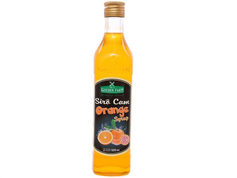 GOLDEN FARM SYRUP CAM 520ML (12/THÙNG)