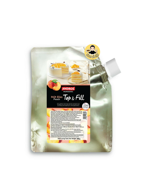 ANDROS TOP & FILL MỨT ĐÀO 900G