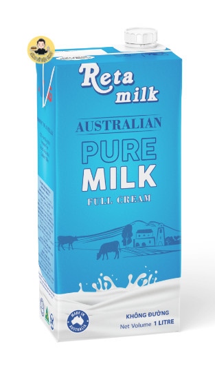 RETA MILK SỮA TƯƠI KHÔNG ĐƯỜNG 1L