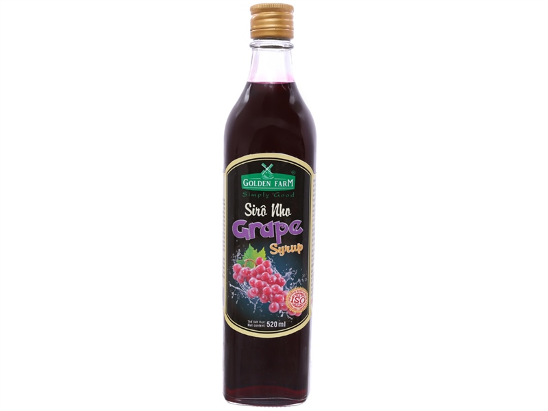 GOLDEN FARM SYRUP NHO 520ML (12/THÙNG)