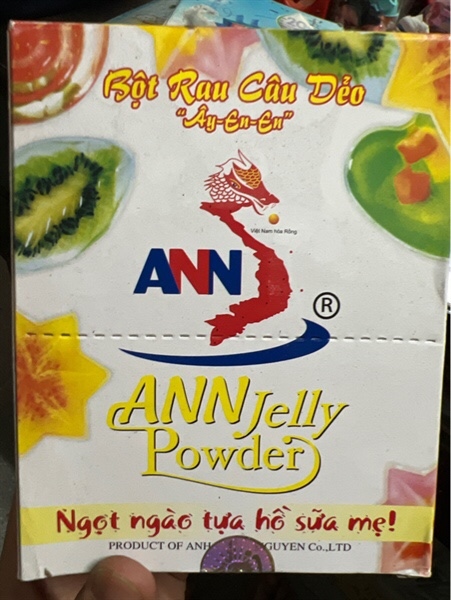 ANN BỘT RAU CÂU DẺO 10G (12/HỘP)