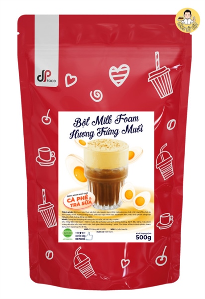 DP FOOD BỘT MILK FOAM HƯƠNG TRỨNG MUỐI 500G