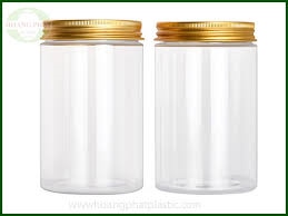 HỘP NHỰA TRÒN NẮP NHÔM VÀNG-BẠC 500ML