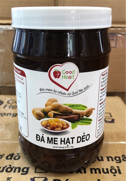 GOOD HEART MỨT ME HẠT DẺO HŨ 1KG (12/THÙNG)