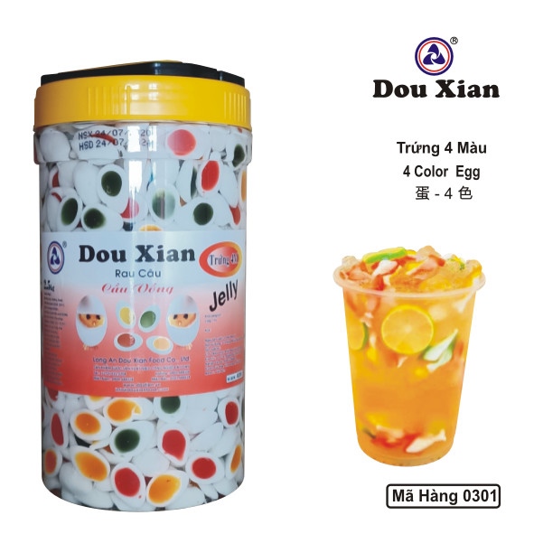 DOU XIAN RAU CÂU CẦU VỒNG TRỨNG 4M 2.5KG MH:0301 (6/THÙNG)