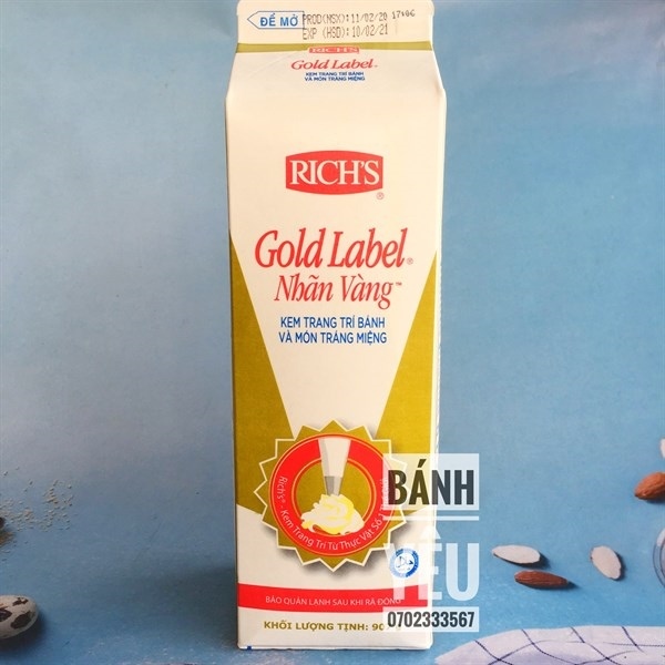 RICH'S KEM GOLD LABEL 907G (12/THÙNG)