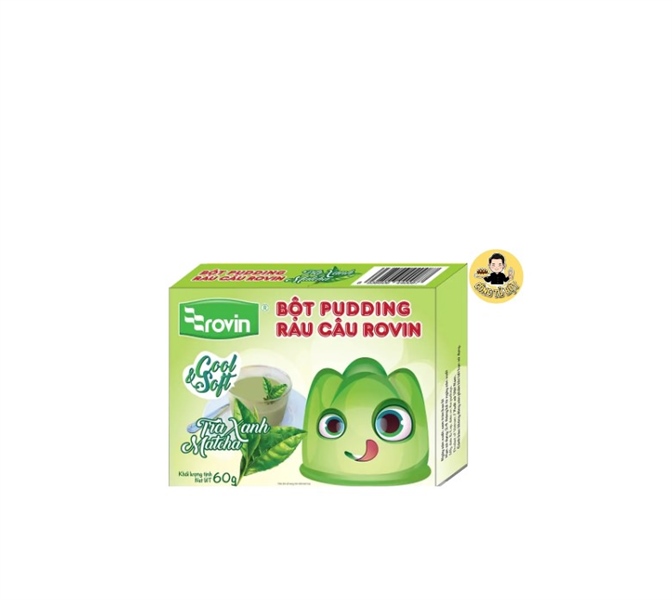 ROVIN BỘT RAU CÂU PUDDING HƯƠNG TRÀ XANH MATCHA 60G