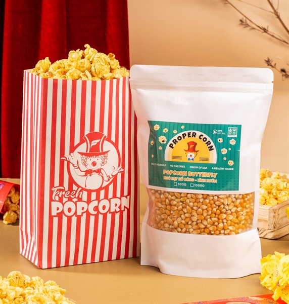 AMERICAN BẮP RANG HÌNH NẤM TÚI 1KG