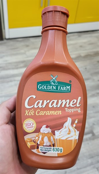 GOLDEN FARM SỐT CARAMEL 630G (12/THÙNG)