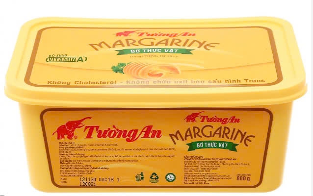 TƯỜNG AN BƠ THỰC VẬT MARGARINE 800G (12/THÙNG)
