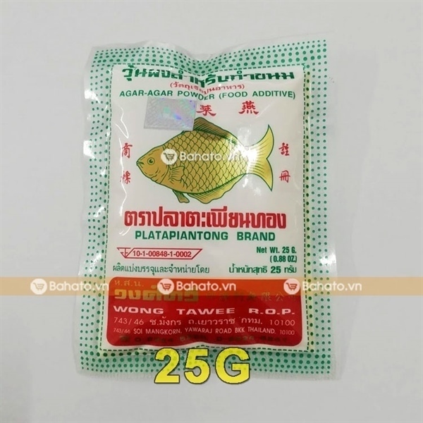 BỘT RAU CÂU CON CÁ VÀNG THÁI LAN GÓI 25G