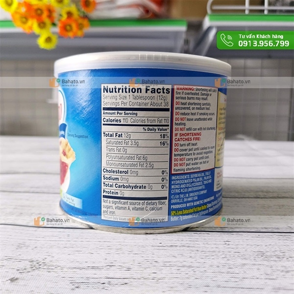 MỠ TRỪU CRISCO HỘP 453G