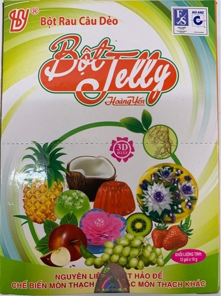 HOÀNG YẾN BỘT RAU CÂU DẺO 10G (12 GÓI/HỘP - 12 HỘP/THÙNG)