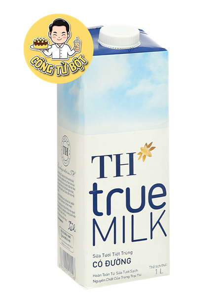 TH TRUE MILK SỮA TƯƠI CÓ ĐƯỜNG 1L (12/THÙNG)