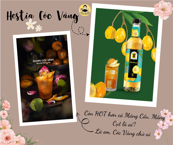 HESTIA SYRUP CÓC VÀNG 750ML (12/THÙNG)