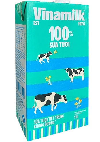 VINAMILK SỮA TƯƠI KHÔNG ĐƯỜNG 1L (12/THÙNG)