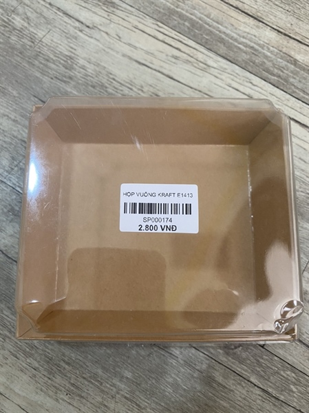 HỘP GIẤY VUÔNG NÂU E1413 (50/CÂY - 1000/THÙNG )