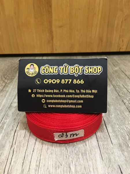 Dây ruy băng 25m ( đỏ )