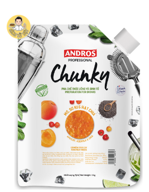 CHUNKY TÚI SINH TỐ MƠ, SƠ RI , HẠT CHIA 1KG