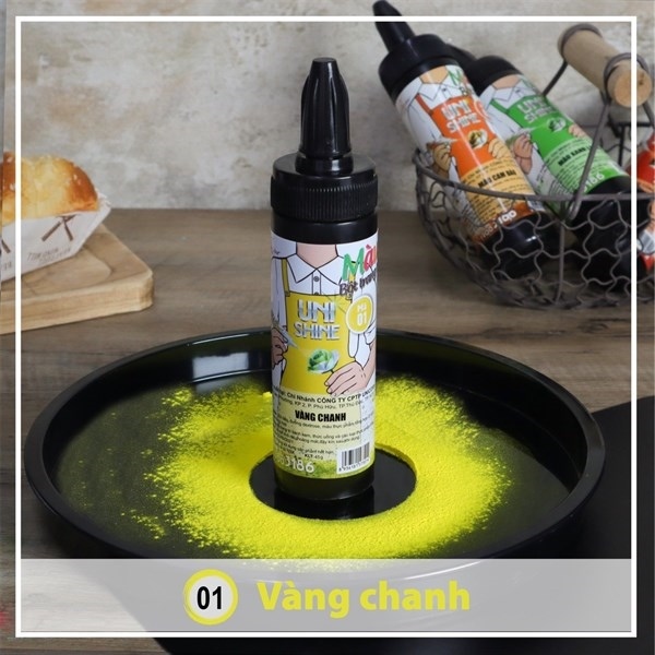 MÀU PHUN BỘT VÀNG CHANH ĐT