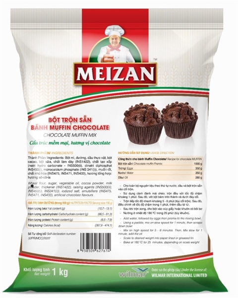 MEIZAN BỘT MUFFIN CHOCOLATE 1KG