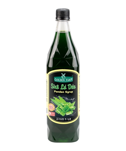 GOLDEN FARM SYRUP LÁ DỨA 520ML (12/THÙNG)