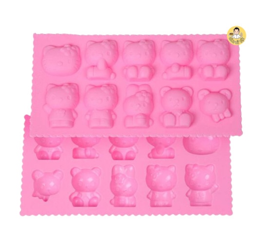 KHUÔN SILICON HELLO KITTY 10 Ô