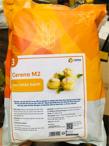 FARINA BỘT KEM NHÂN BÁNH CERENA M2 GÓI 1KG