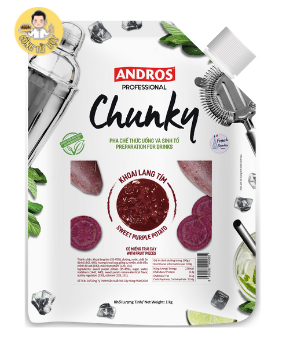 CHUNKY SINH TỐ KHOAI LANG TÍM 1KG (8/THÙNG)